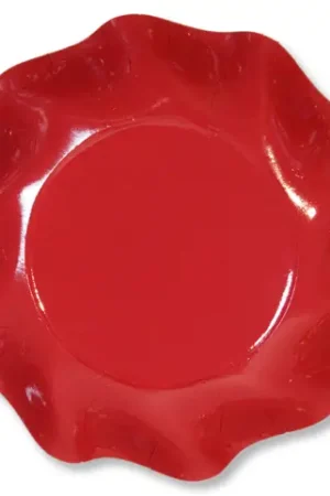 Prix Choc Coupelle en carton design Rouge vague x 10 pièces