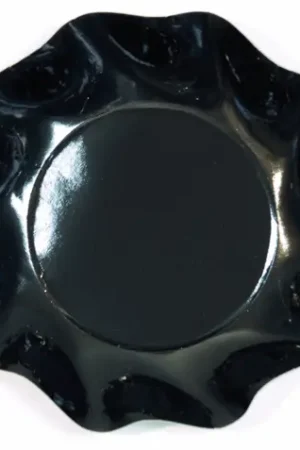 Coupelle en carton jetable Noir vague x 10 pièces Prix Choc