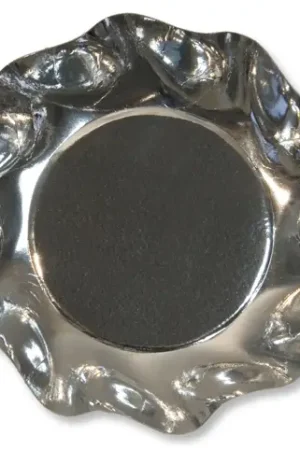 Coupelle en carton jetable Argent vague x 10 pièces Petit Prix