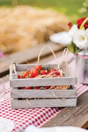 Centre de table cagette en bois Offre Limitée