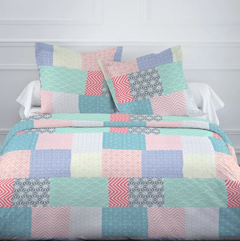 Prix Promo Housse de couette pas cher 220x240 Color Patch