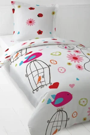 Must-Have Housse de couette Enfant 1 Personne Pink Bird