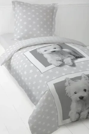 Housse de couette Enfant 1 Personne Westie Offre Exclusive