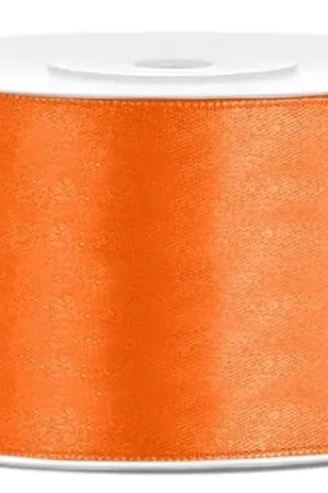 Ruban satin 38mm Orange x 25 mètres Offre Du Jour