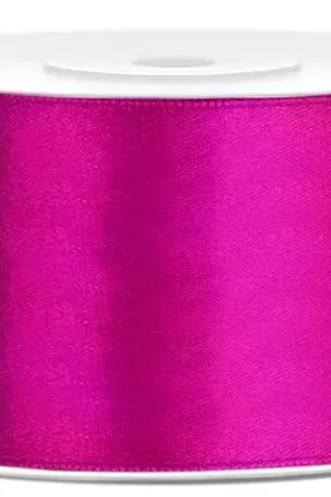 Ruban satin large Fuchsia 38mm x 25 mètres Marque