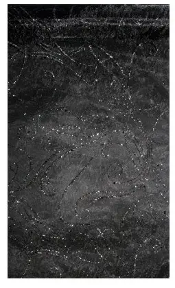 Chemin de table en organza Diamant Noir Offre Exclusive