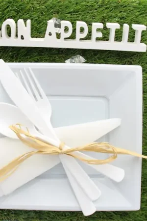 Centre de table Bon Appétit Blanc Nouveauté