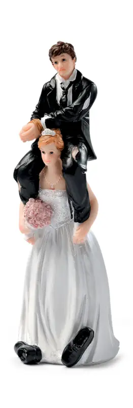 Affaire À Saisir Couple de mariés humoristique Attaché 17cm