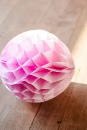 Expédié Aujourd'hui Lot de 3 Boules Alvéolées Roses