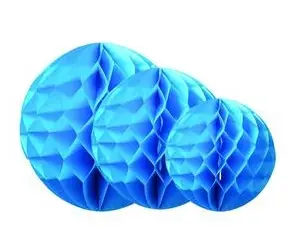 Commande En Gros Lot de 3 Boules Alvéolées Turquoise
