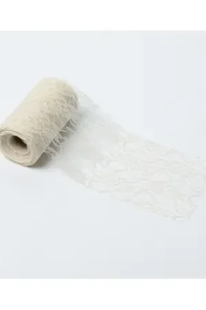 Dernier Modèle Bobine dentelle Blanc 15mm x 10 mètres
