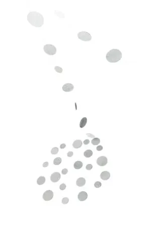 Jusqu'à Épuisement Des Stocks Guirlande de Decoration Avec Cercle Argent Pailleté