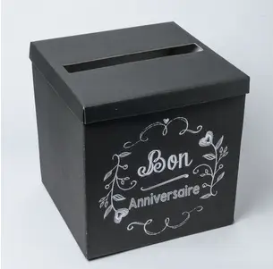 Urne mariage Noir Bon Anniversaire Populaire
