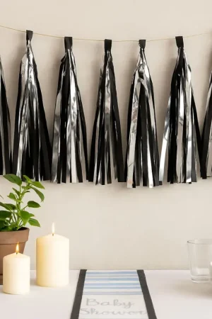 Offre Limitée Tassel Decoration Mariage Argent 35cm x 6 pièces