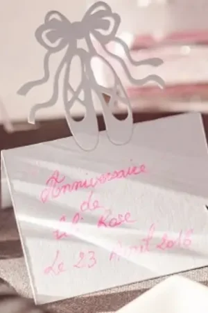 Promotion Etiquette marque place avec Ballerine x10 pièces