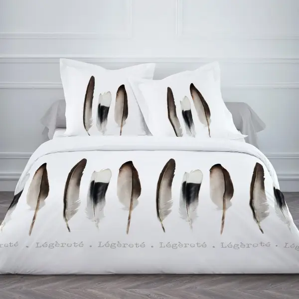 Housse de couette pas cher 220x240 Plume Legereté Haute Qualité