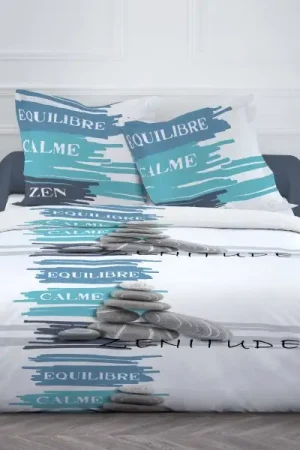 Affaire À Saisir Housse de couette pas cher 220x240 Equilibre Calme
