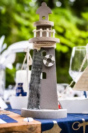 Phare decoration mariage theme Mer 30cm Prix Réduit