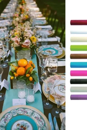 Chemin de table en tissu intissé 100 mètres pas cher Nouvelle Collection
