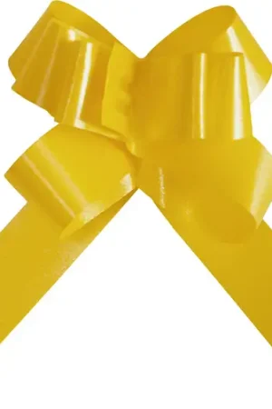 Promotion Mini noeud a tirer pas cher Jaune x 20 pièces