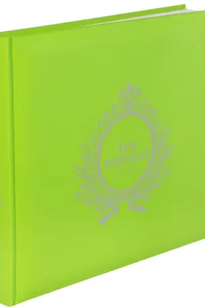 Nouvelle Collection Livre d'or Just Married Vert anis