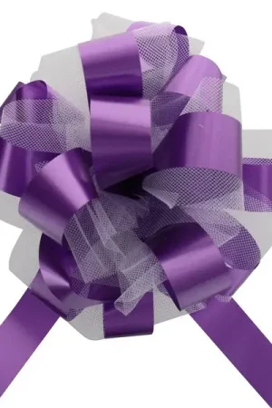 Must-Have Noeud en tulle Violet 50cm x2