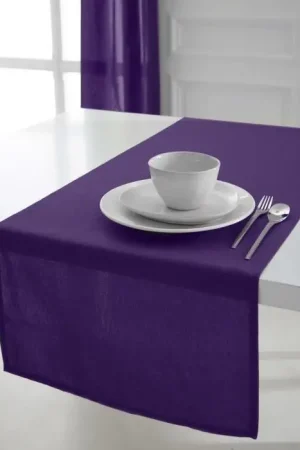 Acheter Direct Chemin de table coton Violet 50x150cm