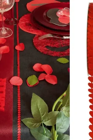 Haute Qualité Ruban mariage avec coeur rouge 10mm x 5 mètres