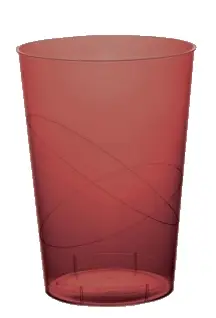 Verre a bière en plastique rigide Bordeaux x 35 pièces Seulement Aujourd'hui