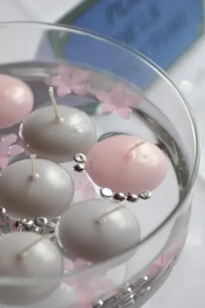 Offre Exclusive Bougie flottante Gris x 6 pièces