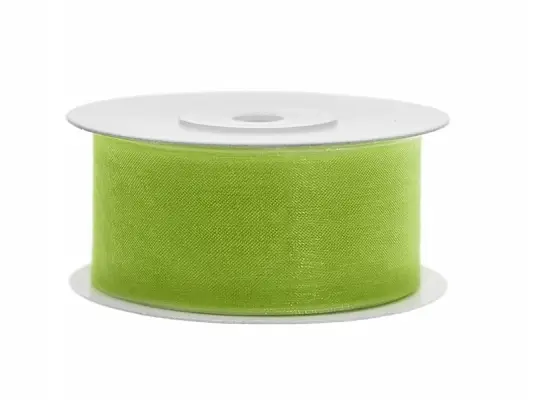Top Vente Ruban Organdi 40 mm Vert anis x 20 mètres