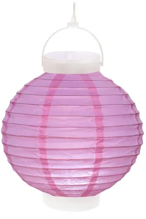 Boule japonaise Parme lanterne avec LED 20cm Bon Plan
