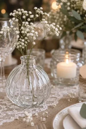 Vase en verre boule rétro 9cm Usine Directe