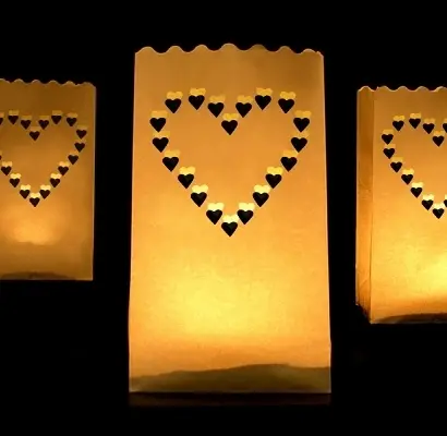 Offre Exclusive Lanterne Photophore mariage Coeur pour allée de mariage