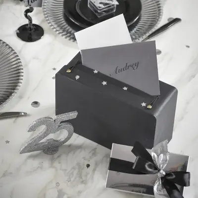 Bon Plan Urne Mariage Valise Ardoise Noire