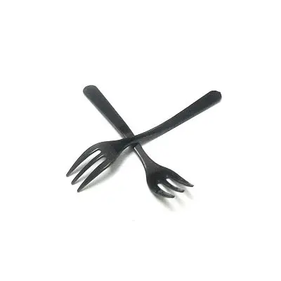 Prix Promo Mini Fourchette Noire x 50 pièces