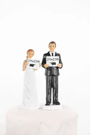 Offre Spéciale Figurine mariage i'm With - Je suis avec