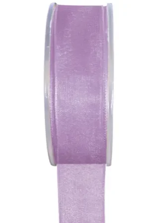 Ruban Organza 25 mm Parme x 20 mètres Super Prix