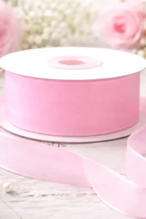 Ruban Organdi 25 mm Rose x 20 mètres Acheter En Ligne