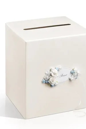 Populaire Urne mariage avec rose blanche