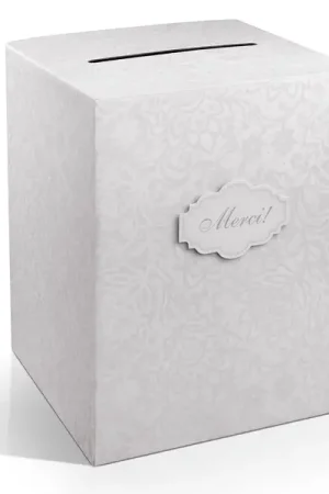 Prix Cassé Urne mariage Argent Merci