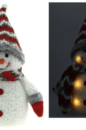 Bonhomme de neige lumineux LED 20cm Offre Du Jour