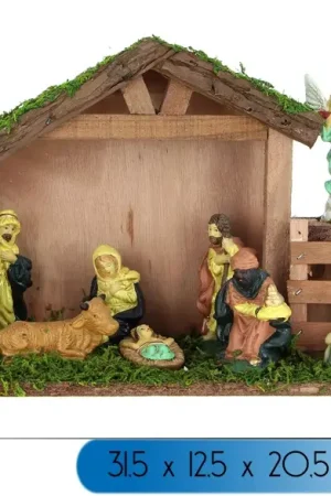 Satisfait Ou Remboursé Creche de noel pas cher avec 10 santons