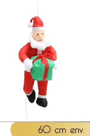 Meilleur Choix Pere noel Grimpeur 60cm avec paquet cadeau