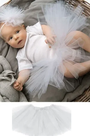 Réduction Tutu juppe en tulle blanc pour enfant