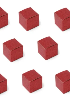 Boite a dragées en carton Pailleté Rouge x 8 pièces Acheter En Ligne