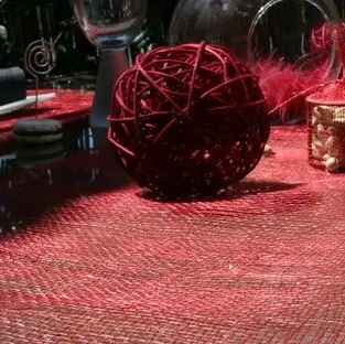 Dernier Modèle Boule en rotin Bordeaux x 10 pièces