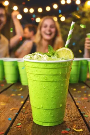 Certifié Gobelet Americain Vert anis Geant 50cl x10 pièces