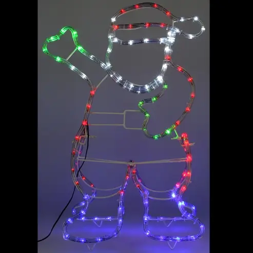 Meilleur Prix Silhouette de noel lumineuse du Père Noel 120 LED