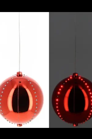 Super Prix Boule lumineuse Noel Digital Rouge 72 LED